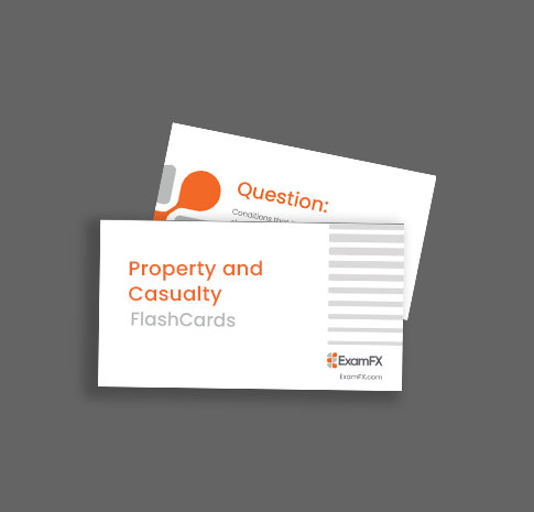 Property and Casualty Insurance Exam Prep Flash Cards Property and Casualty insurance prelicensing exam practice question flash cards