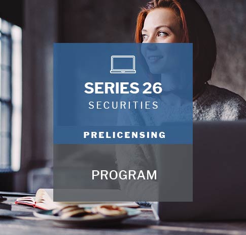 Series 26 securities prelicensing program
