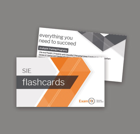SIE Exam Prep Flash Cards SIE program flash cards